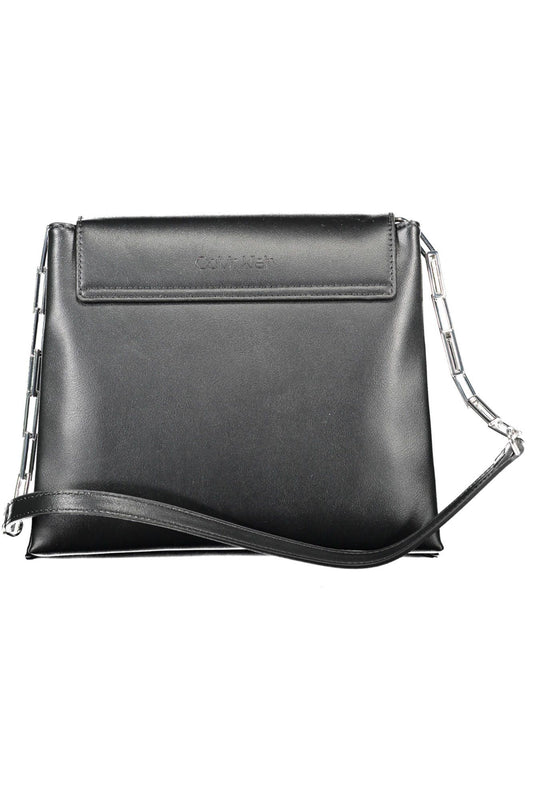 Black Polyethylene Women Handbag