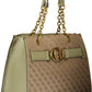 Green Polyester Women Handbag