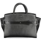 Black Polyethylene Women Handbag