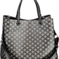 Black PVC Women Handbag