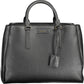 Black Polyester Women Handbag