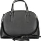 Black Polyester Women Handbag