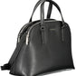 Black Polyester Women Handbag