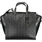 Black Polyester Women Handbag