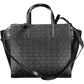 Black Polyester Women Handbag