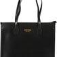 Black Polyethylene Women Handbag