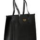 Black Polyethylene Women Handbag