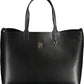 Black Polyethylene Women Handbag