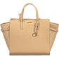 Beige Polyester Women Handbag