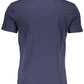 Blue Cotton Men T-Shirt