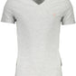 Gray Cotton Men T-Shirt