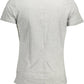 Gray Polyester Men T-Shirt