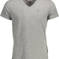 Gray Cotton Men T-Shirt