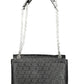 Black Polyester Women Handbag