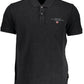 Classic Black Embroidered Polo Shirt