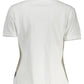 White Cotton Women Polo Shirt