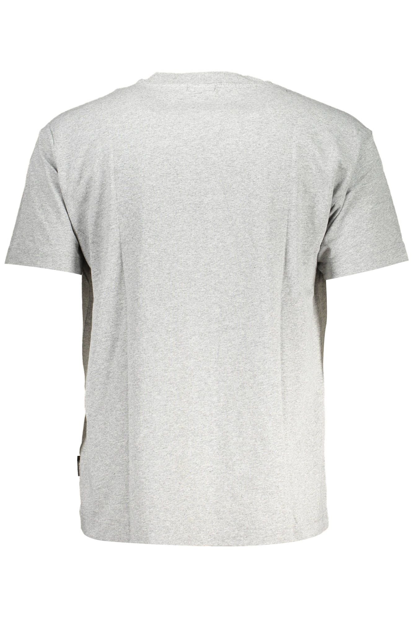 Gray Cotton Men T-Shirt