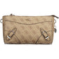 Beige Polyethylene Women Handbag