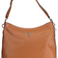 Brown Polyethylene Women Handbag