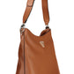 Brown Polyethylene Women Handbag