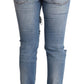 Chic Distressed Denim Skinny Jeans