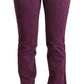 Elegant Purple Slim Fit Denim Jeans