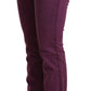 Elegant Purple Slim Fit Denim Jeans