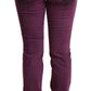 Elegant Purple Slim Fit Denim Jeans