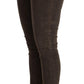 Chic Slim Fit Brown Skinny Jeans