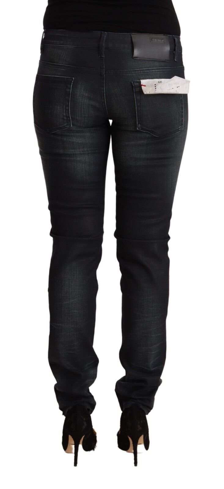 Sleek Black Washed Slim Fit Jeans