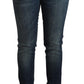 Elegant Slim Fit Low Waist Denim Jeans