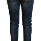 Elegant Slim Fit Low Waist Denim Jeans