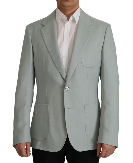 Elegant Slim Fit Cashmere Silk Blazer Jacket