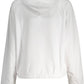 White Cotton Women Sweatshirt