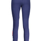 Blue Cotton Women Legging