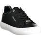 Black Leather Women Sneaker