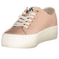 Pink Cotton Women Sneaker