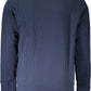 Blue Cotton Men Sweater