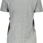 Gray Cotton Women T-Shirt