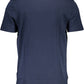 Blue Cotton Men T-Shirt