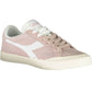 Pink Leather Women Sneaker