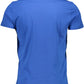 Blue Cotton Men T-Shirt