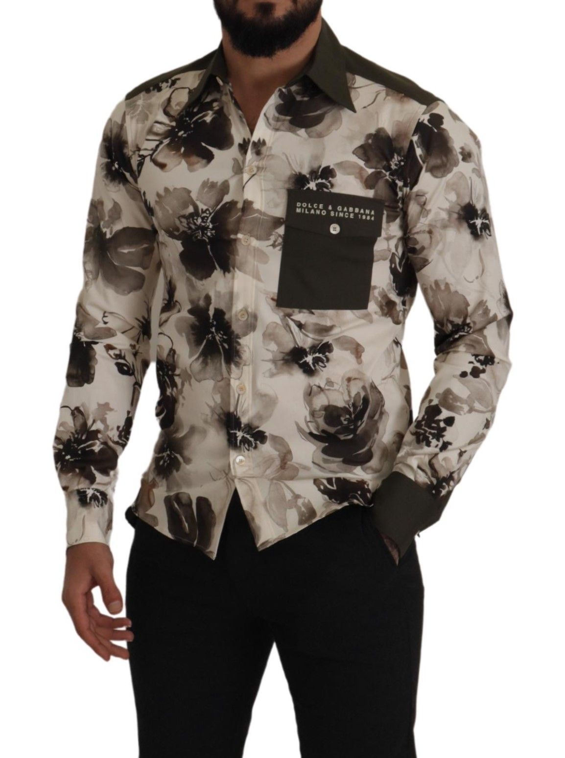 Floral Print Casual Cotton Shirt