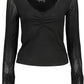 Black Viscose Women Sweater