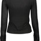 Black Viscose Women Sweater