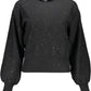 Black Polyester Women Sweater