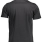 Black Cotton Men T-Shirt