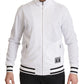 Sleek White Zip Sweater for Men