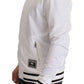 Sleek White Zip Sweater for Men