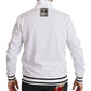 Sleek White Zip Sweater for Men